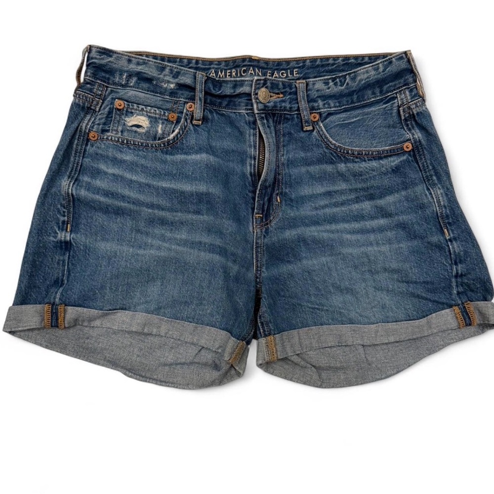 American Eagle Outfitters Women's Dark Blue Jean Shorts